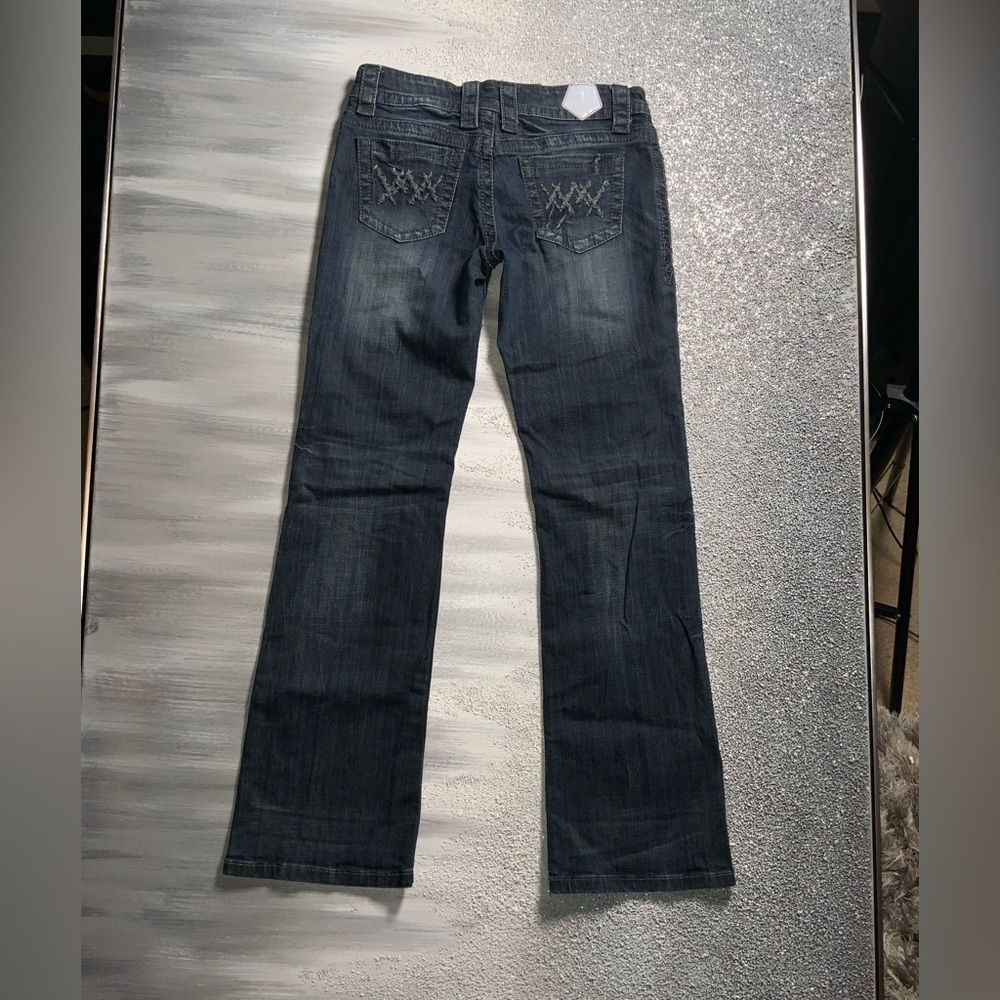 Tin Haul Dark Blue Women's Boot Cut Jeans - Picture 4 of 12